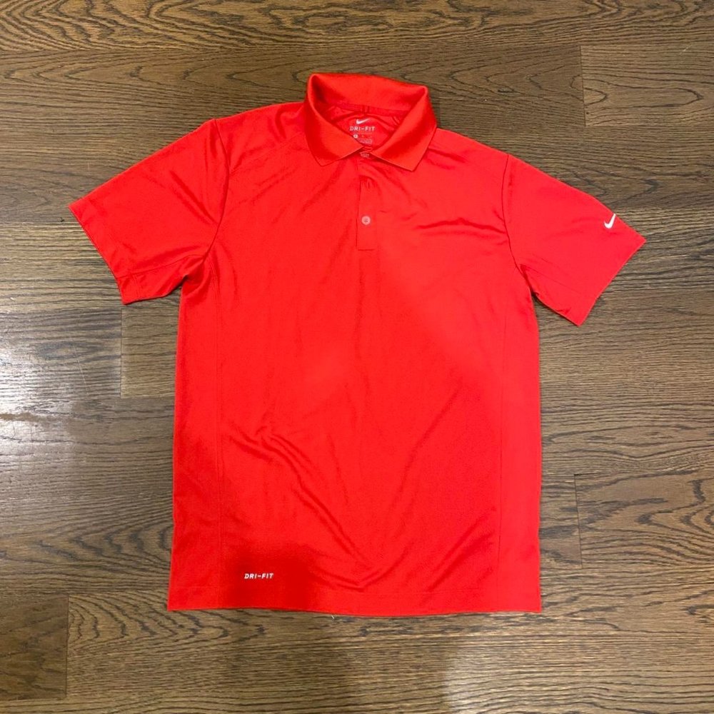 Nike Dri Fit Red Polo